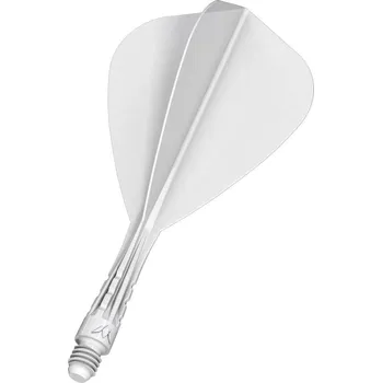 Šipka Mission Force 90 Vortex bílé integrované Kite letky a krátké násadky na šipky