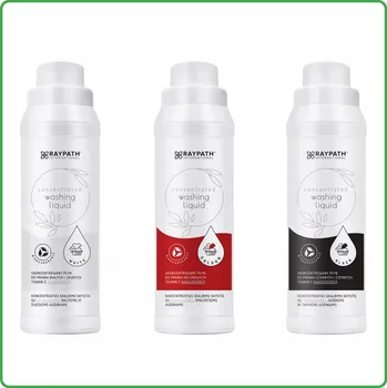 Prací prostředek Sada 3x Prací prostředek 500ml na Bílé, Tmavé a Barevné prádlo Raypath