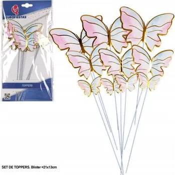 Obraz Toppery EuroFiestas, barevní motýli, 20 cm