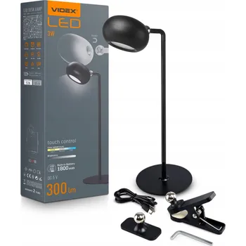 Lampička Noční lampa Videx černá