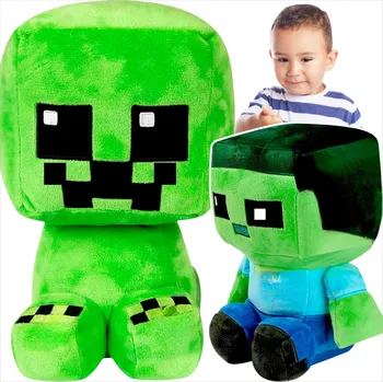 plyšák MINECRAFT CREEPER + ZOMBIE VELKÝ PLYŠÁK SADA 2v1 DVĚ PLYŠÁCI PLYŠÁK