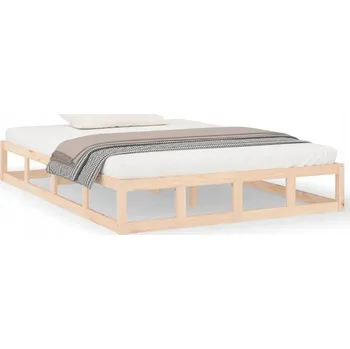 Postel Rám Postele z masivního borovicového dřeva, 205,5 x 165,5 x 28 cm, neošetřený