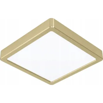 LED Stropní Svítidlo 17W 3000K 21x21cm Eglo Fueva 5 mosaz