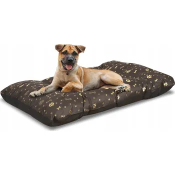 Pelíšek pro psa Polštář pro psy AIO Factory hnědý 80 cm x 60 cm