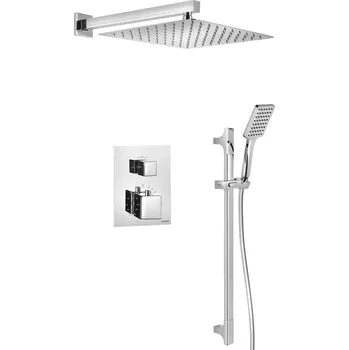 Vodovodní baterie Sapho Podomítkový sprchový set s termostatickou baterií, box, 2 výstupy, chrom - 1102-32-21