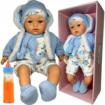 Panenka PANENKA JAK ŽIJE MIMINKO CHLAPEC INTERAKTIVNÍ MLUVÍ ZPÍVÁ PLYŠOVÝ MAZLÍČEK PŘÍTULNÍČEK LÁHEV