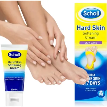 Kosmetika na nohy Scholl KRÉM NA ZMĚKČENÍ ZTVRDLÉ KŮŽE s kyselinou salicylovou 60 ml