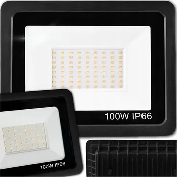 LED reflektor černý 100 W 9000 lm IP66