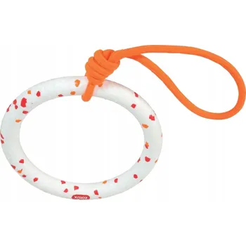 Hračka pro psa Provazy a kroužky pro psy ZOLUX Odolný kroužek se šňůrou pro psy na přetahování ETPU