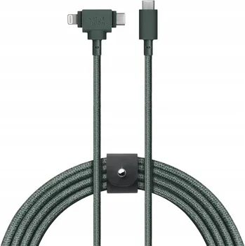Datový kabel Kabel Native Union USB typ C - Apple Lightning 1,5 m zelený