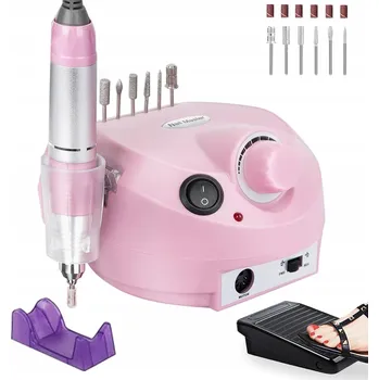 BRUSKA NA NEHTY pro gelovou MANIKÚRU PEDIKÚRU + SADA FRÉZ + NOŽNÍ PEDÁL