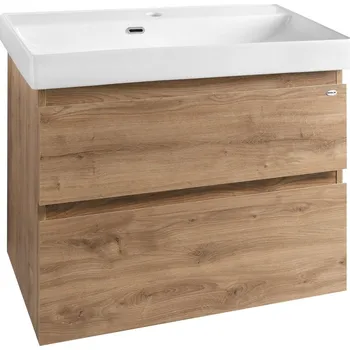 Aqualine ALTAIR umyvadlová skříňka 76x60x37cm, dub emporio - AI388