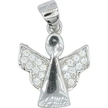 Přívěsek Stříbrný přívěsek anděl se zirkony