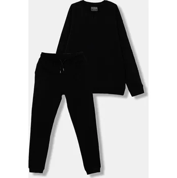 Dětská tepláková souprava Guess L5YG01.KCCH0.9BYA černá 99X, vel. 158-166