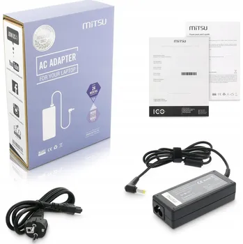 Adaptér k notebooku Napájecí adaptér Mitsu 19V 3.42A (5.5x1.7) 65W pro Acer, Packard Bell