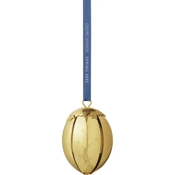 Velikonoční dekorace Georg Jensen Pozlacená ozdoba Egg Spring 2025