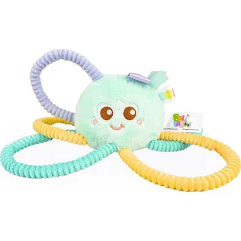 plyšák BALIBAZOO Plyšová chrastící hračka - Chobotnice Amelka