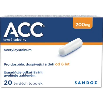 Lék na kašel, rýmu a nachlazení ACC 200mg 20 tobolek
