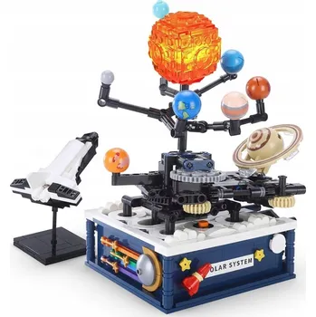 ostatní stavebnice Stavebnice Sluneční Soustava Pohyblivý Vesmír Planety Slunce LED (775 dílků)