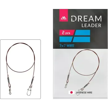 MIKADO - Hotový Návazec Dream Leader 7 x 7 40 cm 13 lb/6 kg 2 ks