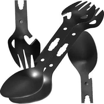 Příbor TURISTICKÁ SADA PŘÍBORŮ NŮŽ LŽÍCE VIDLIČKA SPORK OTVÍRÁK KLÍČ