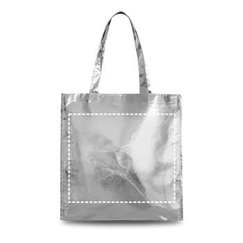 Nákupní taška SAWGRASS. Taška z netkané textilie (90 g/m²) 1 Zadní část, 300 x 250 Sítotisk (textil), 1 barva