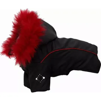 Obleček pro psa Bunda pro psa, zimní černá s odepínatelnou kapucí (Oblečky pro psy )