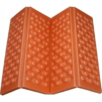 Karimatka Skládací karimatka / podložka na sezení – pěnová, turistická, camo oranžová