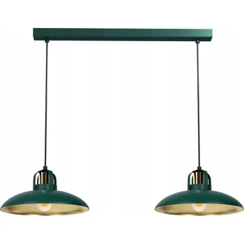 MLP7710 Milagro Závěsná lampa FELIX GREEN/GOLD 2xE