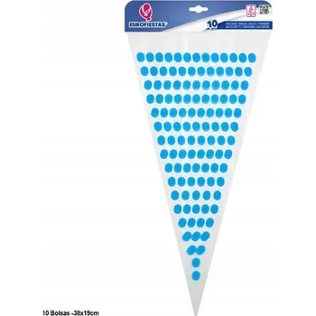 Ouda Party - Modrá taška na bonbóny s puntíky