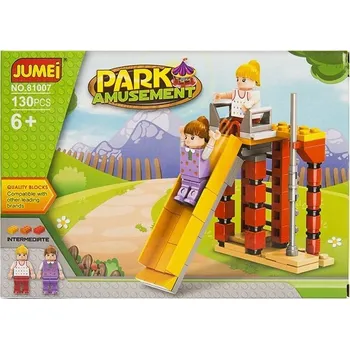 ostatní stavebnice Jumei Stavebnice ZÁBAVNÍ PARK 130 dílů 25 x 18 cm