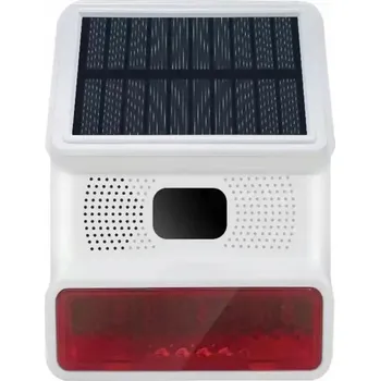 Pohybové čidlo SOLÁRNÍ SIRÉNA ALARM 100DB PIR SENZOR TUYA SMART WiFi