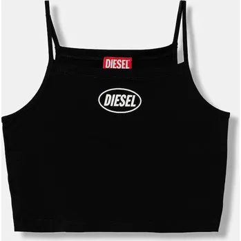 Dětský bavlněný top Diesel TEDIM T-SHIRT J02584.0GRAI černá 99X, vel. 172