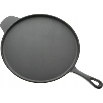 Pánev Litá pánev na pizzu a palačinky, masivní litina, 28 cm