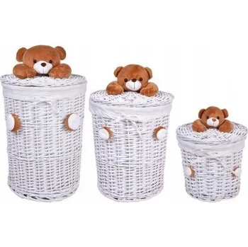 Úložný box Koš na hračky Gockowiak 58 x 42 cm bílý