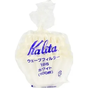 Příslušenství pro přípravu kávy Papírové filtry na kávu Kalita Wave KWF-185 100 kusů