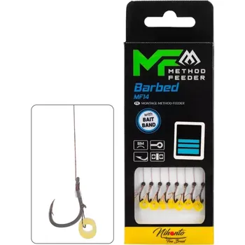 MIKADO - Pezon Hotový Návazec MF14 S Gumkou 10 cm Pletená Šňůra 0,12 mm vel. 10