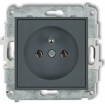 Elektrická zásuvka Šedá nástěnná Elektrická Zásuvka Karlik
