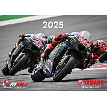 Kalendář Nástěnný kalendář Yamaha racing 2025