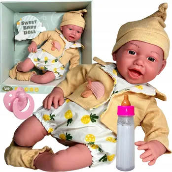 Panenka PANENKA MIMINKO JAKO ŽIVÉ MIMINKO LEŽÍCÍ 45 CM INTERAKTIVNÍ SE ZVUKEM