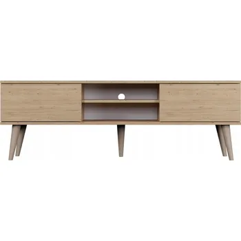 Televizní stolek Moderní TV stolek Dub Artisan 160 cm, Skandinávský styl - Elegantní design