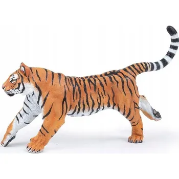 Figurka Figurka běžícího tygra PAPO - Ručně malovaná