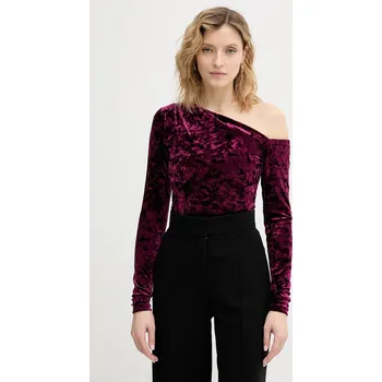 Body Velurové body Guess W6PP70.KJ170 burgundské 83X, vel. XL