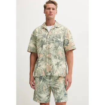 Pánská móda Džínová košile Napapijri G-Talla NP0A4IDJFCU1 zelená 97X, vel. L