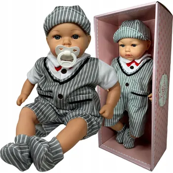 Panenka VELKÁ PANENKA JAKO ŽIVÁ MIMINKO CHLAPEČEK MLUVÍ A ZPÍVÁ V OBLEKU