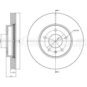 Brzdový kotouč Brzdový kotouč CIFAM (800-894C)