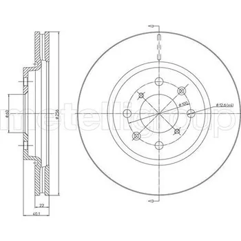 Brzdový kotouč Brzdový kotouč CIFAM (800-1257C)