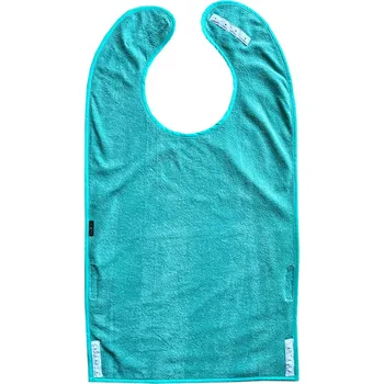 Bryndák pro dospělého Needo bryndák XL s kapsou - froté (zelený)