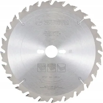Okružní pila WURTH Kotoučová pila pro podélné řezy 250X24X30