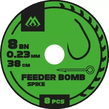 MIKADO - Pezon Hotový Návazec Feeder Bomb Rig S Vrutem Bez Protihrotu vel. 10 0,20 mm/38 cm
